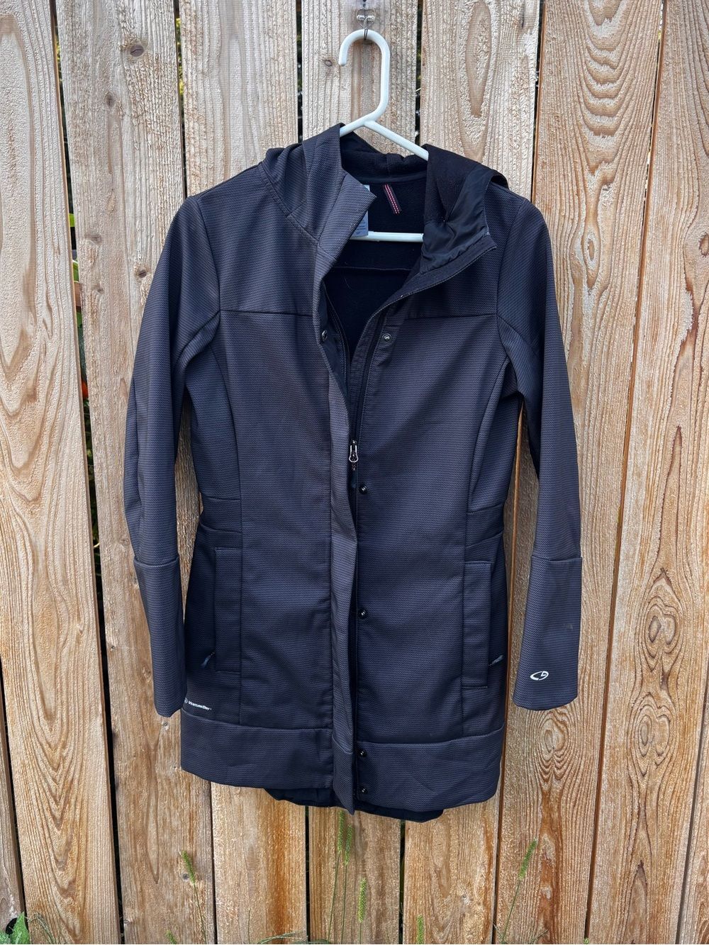 Women's Champion VentureDry Black Hooded Jacket